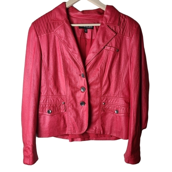 Proportion Petite Conrad C red long-sleeved jacket - Picture 1 of 12